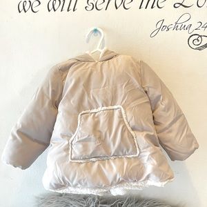 Zara Kids Puffed Jacket | Light Gray | Unisex